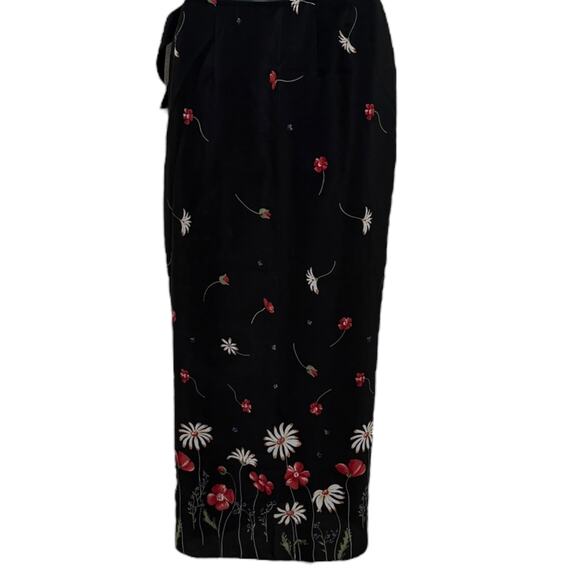 Vintage Rampage Floral Wrap Maxi Skirt - Picture 2 of 7